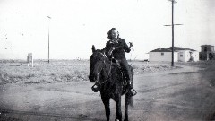 Woman horse